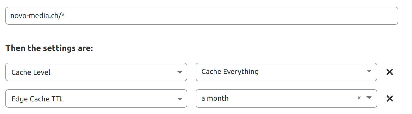 cloudflare regle de page pour tout mettre en cache