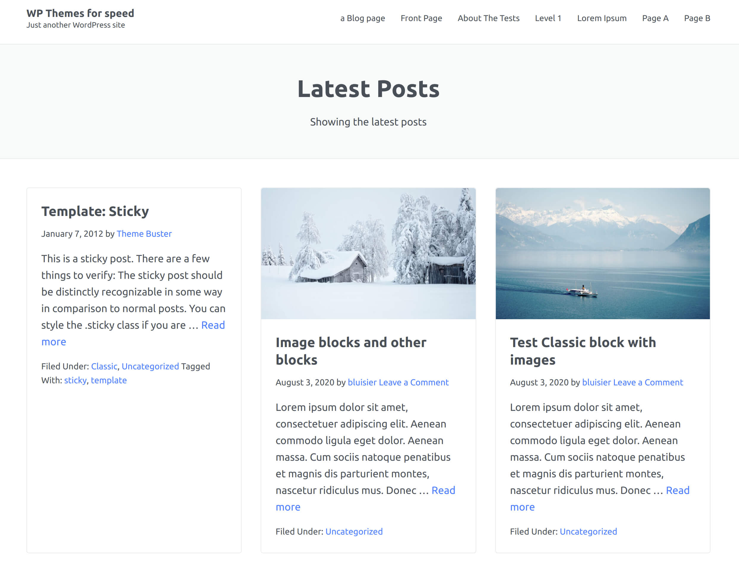 Fastest Wordpress Theme Fastest Wordpress Theme
