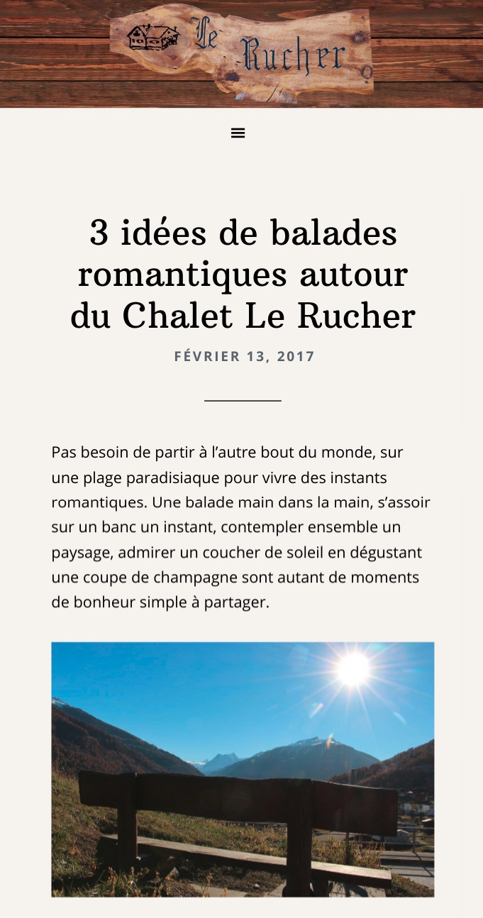 Chalet Le Rucher A Fully Custom Website Created By Novo Media